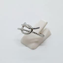 Anillo Nudo Doble Textura - Vista 3