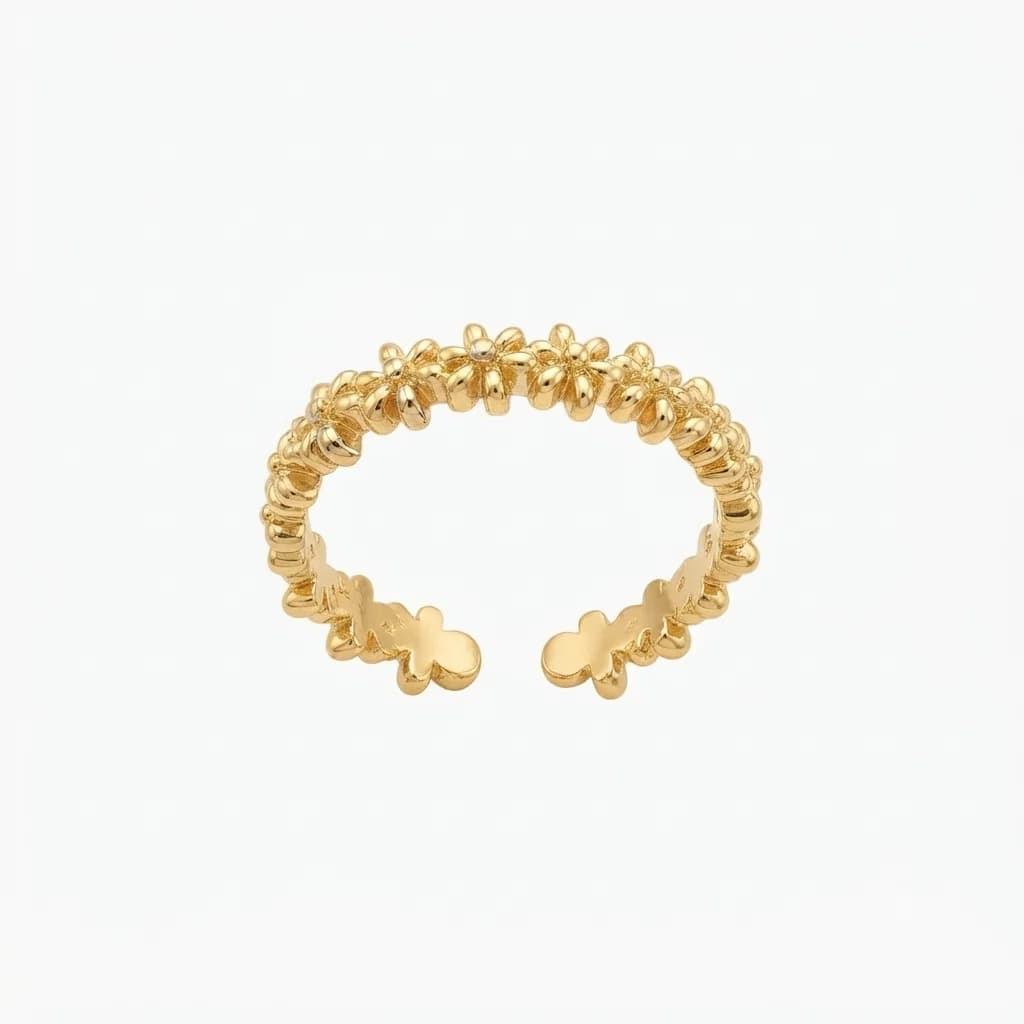 Anillo Flores Encadenadas - B.F. ADAMS Bisutería Fina