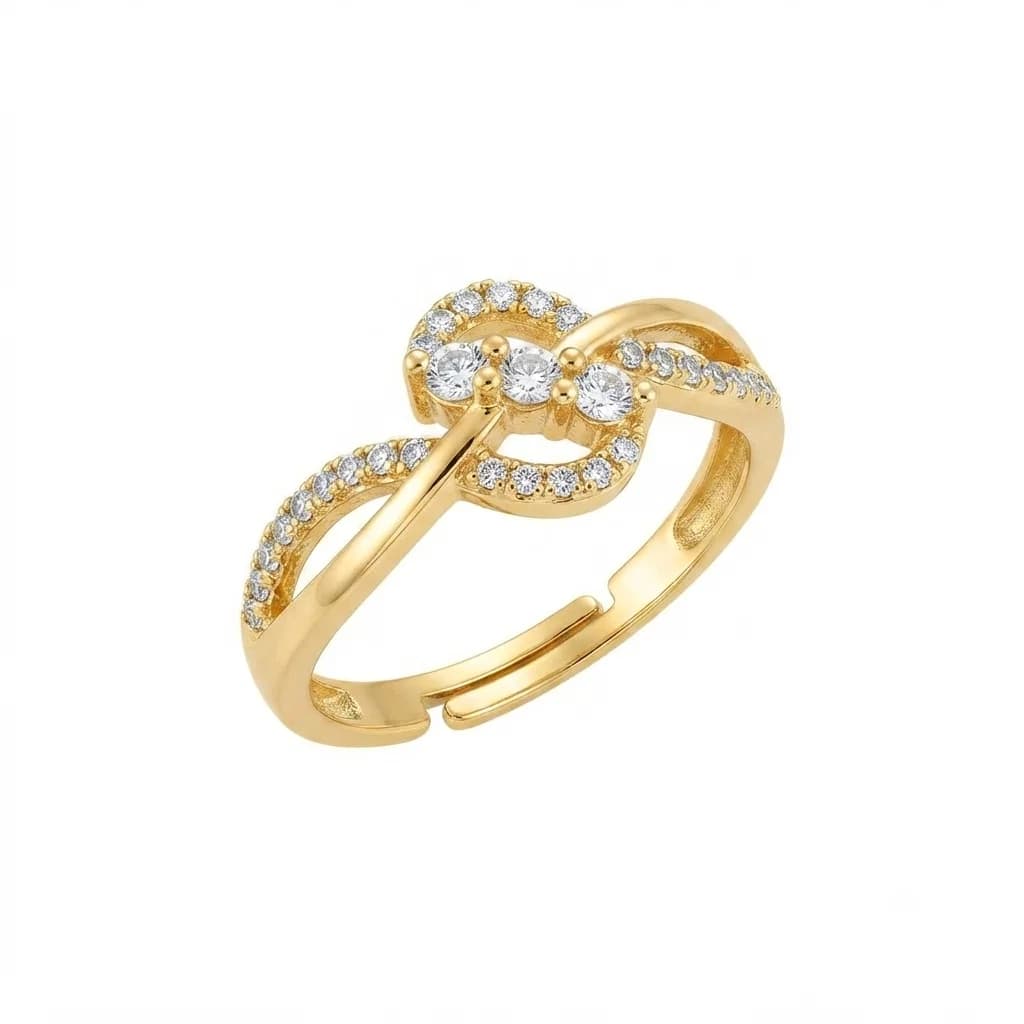Anillo Nudo Brillante - B.F. ADAMS Bisutería Fina