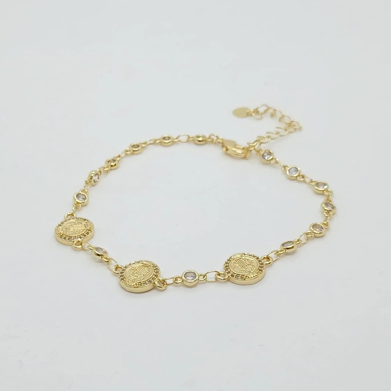 Pulsera Medallas con Brillos - Pulseras - B.F. ADAMS Bisutería Fina