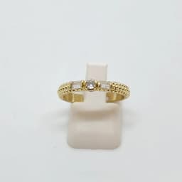 Anillo Textura y Baguettes - Vista 3