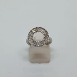 Anillo Aro Baguette Plateado - Vista 3