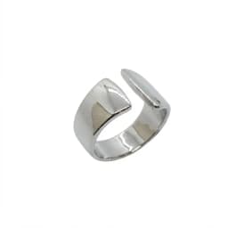 Anillo Asimétrico Plateado - Vista 1