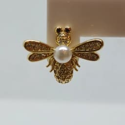Zarcillos Abeja Perla Brillante - Vista 3