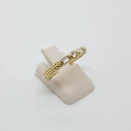 Anillo Textura y Baguettes - Vista 2