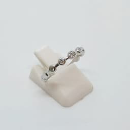 Anillo Cintillo Biseles Plateado - Vista 2