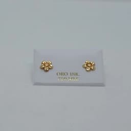Zarcillos Flor de Oro 18K - Vista 1