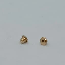 Zarcillos Abridores Flor de Tres Pétalos 18K - Vista 2