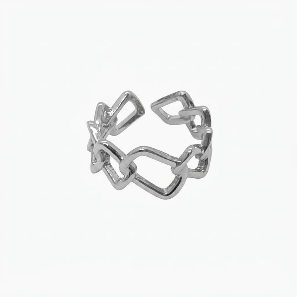 Anillo Cadena Angular - B.F. ADAMS Bisutería Fina
