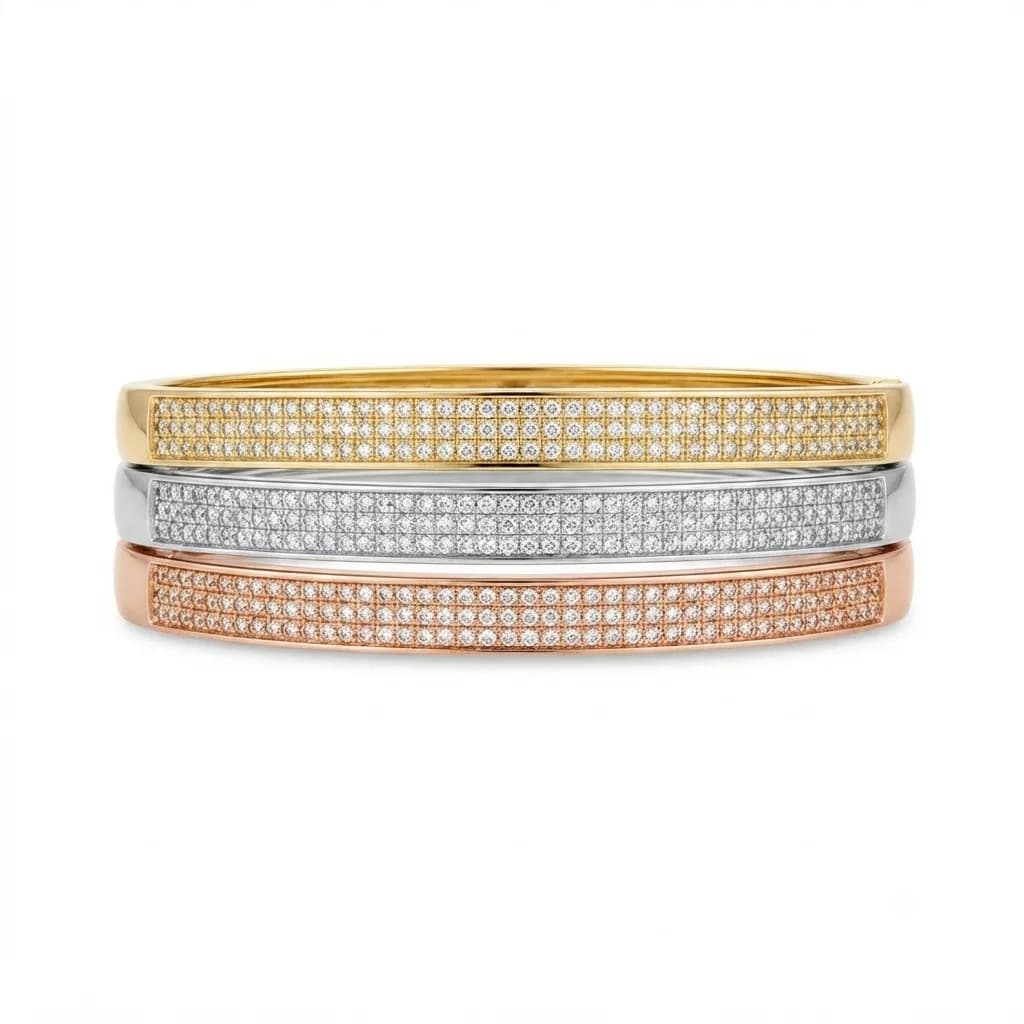 Brazaletes Tricolor Brillantes - Set - Brazaletes - B.F. ADAMS Bisutería Fina