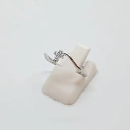 Anillo Cruz Chevron Plateado - Vista 3