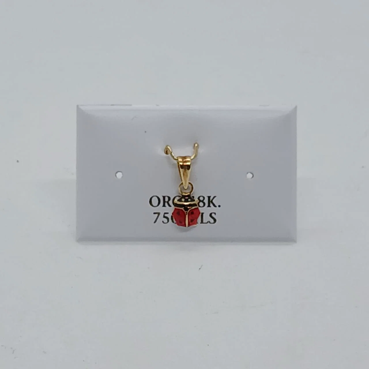 Dije Mariquita Roja 18K - Dijes - B.F. ADAMS Bisutería Fina