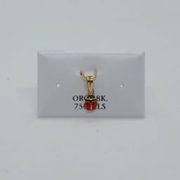Dije Mariquita Roja 18K - Vista 1
