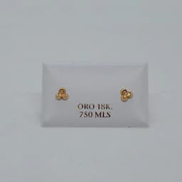 Zarcillos Abridores Trébol Brillante 18K - Vista 1