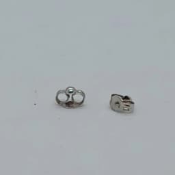 Zarcillos Abridores Osito Clásico Tous Oro Blanco 18K  - Vista 3