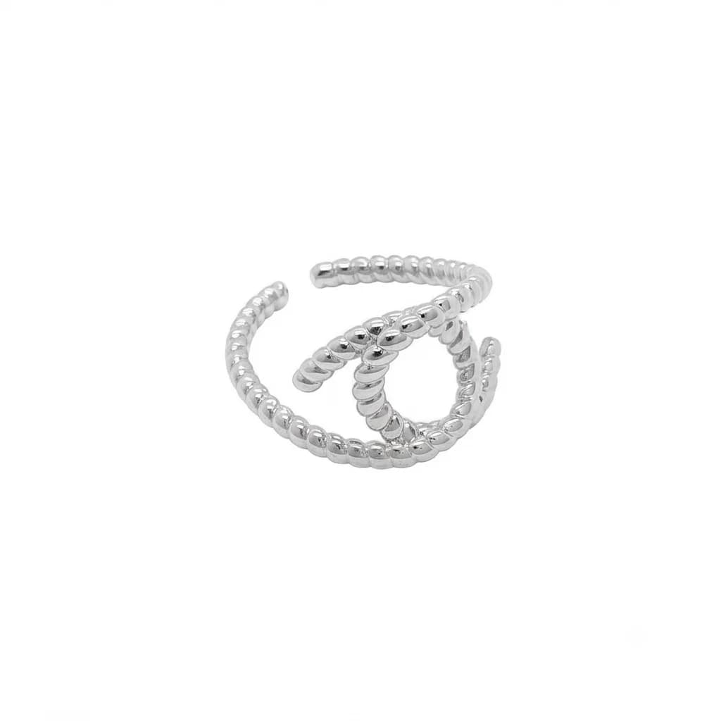 Anillo Espiral Entorchado - B.F. ADAMS Bisutería Fina