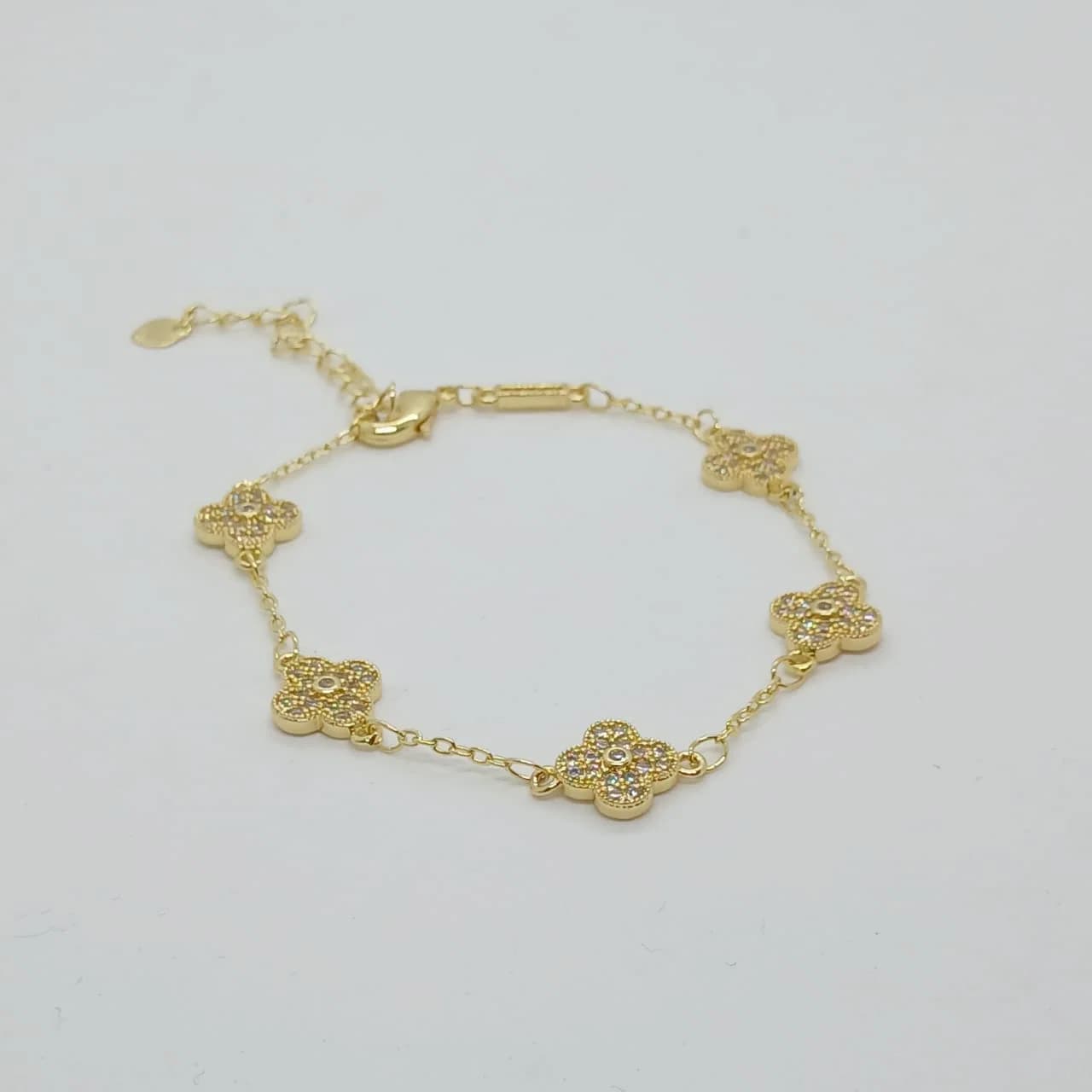 Pulsera Tréboles Brillantes - Pulseras - B.F. ADAMS Bisutería Fina