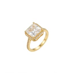 Anillo Halo Rectangular - Vista 1
