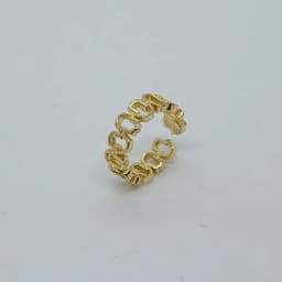 Anillo Eslabones Cuadrados - Vista 2