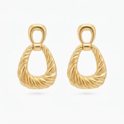 Zarcillos Colgante Trenzado Gold - Vista 1