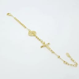 Pulsera Rosario Dorada - Vista 2
