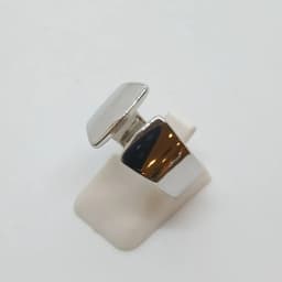 Anillo Asimétrico Plateado - Vista 3