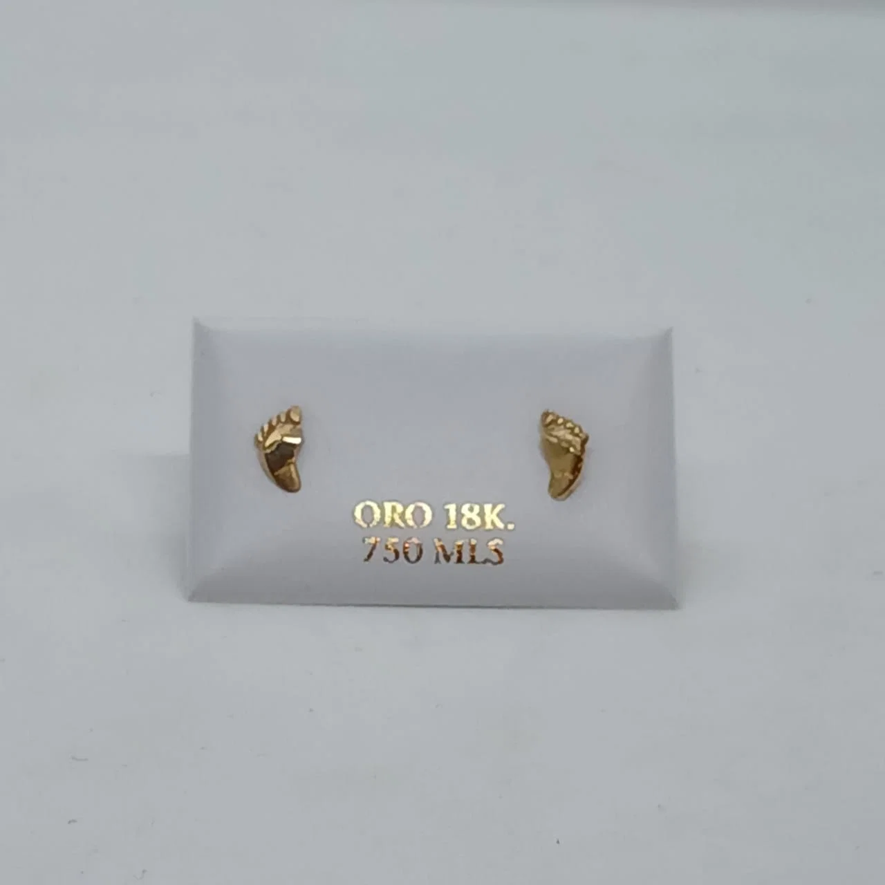 Zarcillos Abridores Huellitas 18K - B.F. ADAMS Bisutería Fina