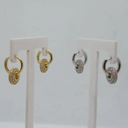 Argollas Charms Aro Brillante - Vista 2